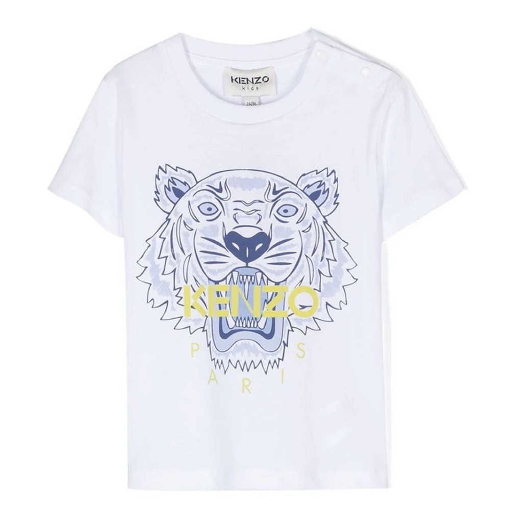 Kenzo kids tiger print crew neck t-shirt girls 16A NWOT